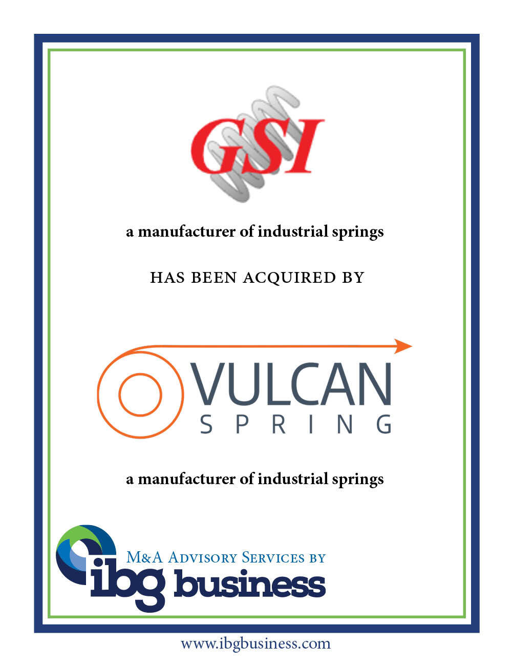 Vulcan Spring & Manufacturing Strengthens Stock Spring Portfolio with